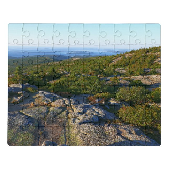 Morning atop Cadillac Mountain at Acadia Jigsaw Puzzle (Puzzle Horizontal)