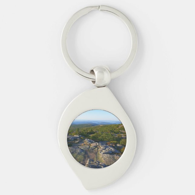 Morning atop Cadillac Mountain at Acadia Keychain (Front)