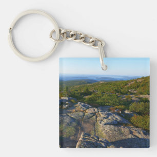 Morning atop Cadillac Mountain at Acadia Keychain