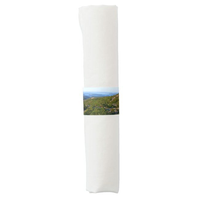 Morning atop Cadillac Mountain at Acadia Napkin Bands (Front)