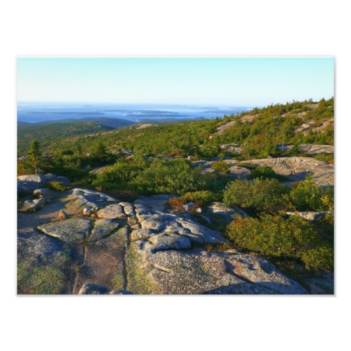 Morning atop Cadillac Mountain at Acadia Photo Print
