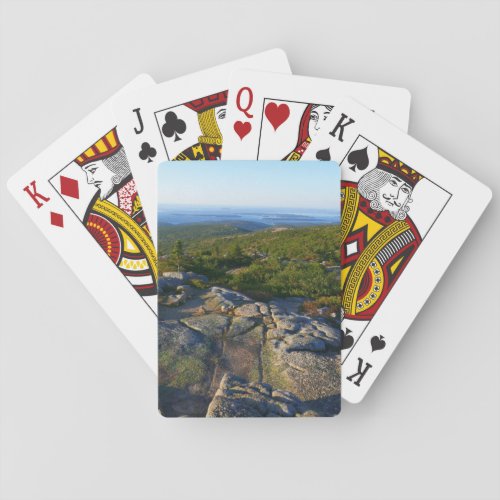 Morning atop Cadillac Mountain at Acadia Playing Cards