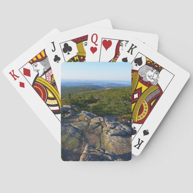 Morning atop Cadillac Mountain at Acadia Poker Cards (Back)