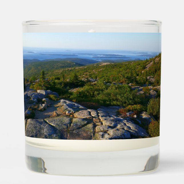 Morning atop Cadillac Mountain at Acadia Scented Candle (Front)