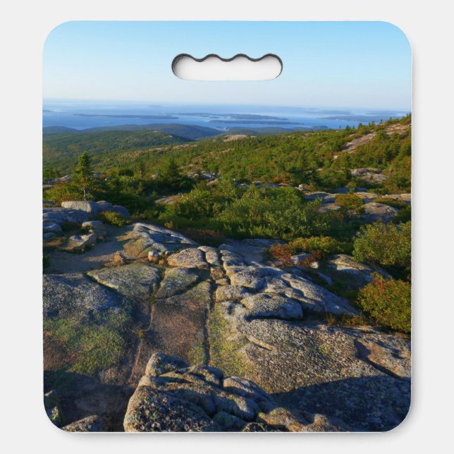Morning atop Cadillac Mountain at Acadia Seat Cushion (Front Vertical)