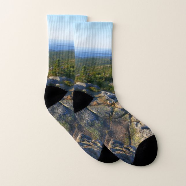Morning atop Cadillac Mountain at Acadia Socks (Pair)