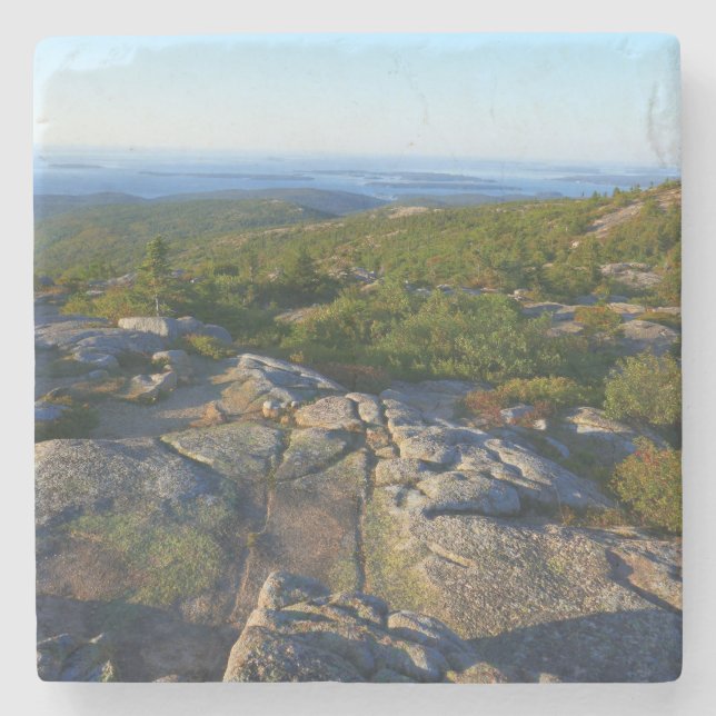 Morning atop Cadillac Mountain at Acadia Stone Coaster (Front)