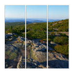 Morning atop Cadillac Mountain at Acadia Triptych