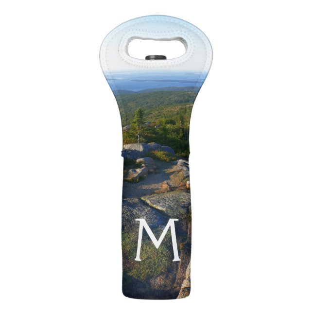 Morning atop Cadillac Mountain at Acadia Wine Bag (Front)