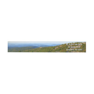 Morning atop Cadillac Mountain at Acadia Wrap Around Label