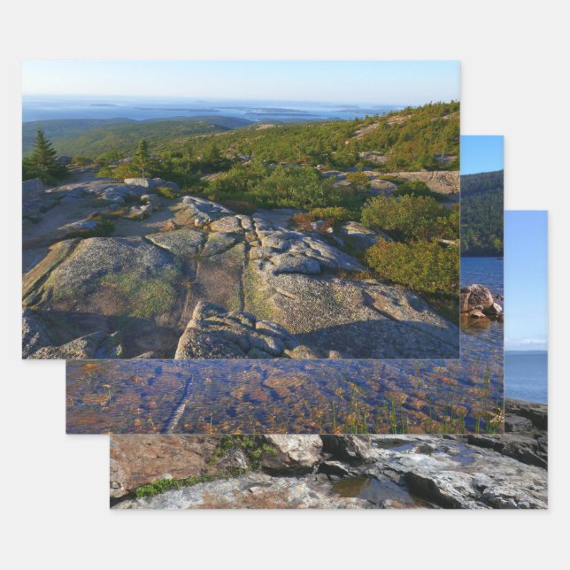 Morning atop Cadillac Mountain at Acadia Wrapping Paper Sheets (Set)