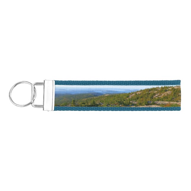 Morning atop Cadillac Mountain at Acadia Wrist Keychain (Keys on Left)
