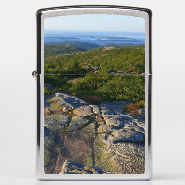 Morning atop Cadillac Mountain at Acadia Zippo Lighter (Front)