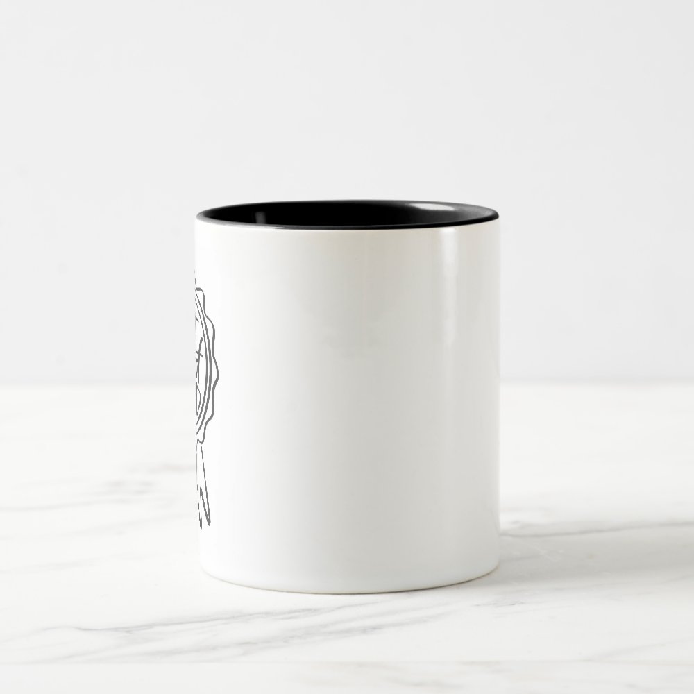 Disover Morning Award Handlettered Two-Tone Coffee Mug