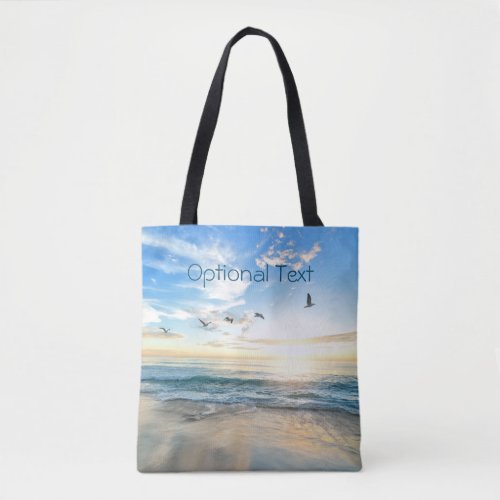 Morning Beach Seagulls Tote Bag