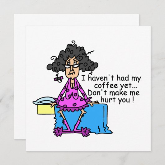 Morning Before Coffee Humor (Front/Back)