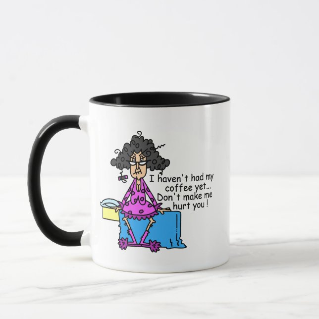 Morning Before Coffee Humor Mug (Left)