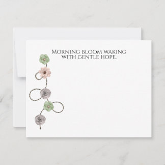 Morning Bloom Note Card