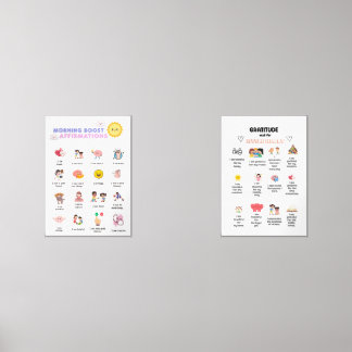 Morning Boost Affirmations Wall Art Sets