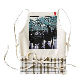 Morning breakfast zazzle HEART apron