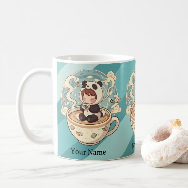 Morning Brew Kawaii Panda Mug (With Donut)