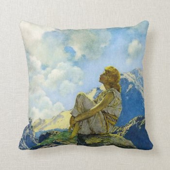 Morning  By Maxfield Parrish Throw Pillow by GalleryGifts at Zazzle