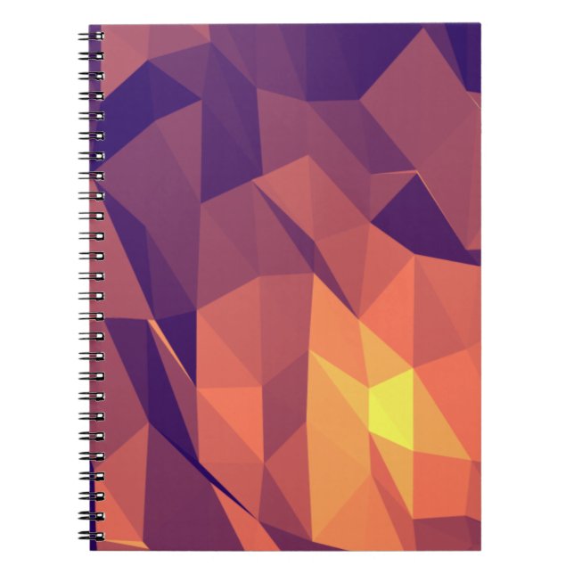 Morning Caffeine : Purple & Yellow Spiral Notebook (Front)