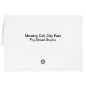 Morning Call, City Park New Orleans (Back Horizontal)