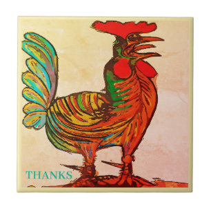 Morning Call, Rooster, Tile