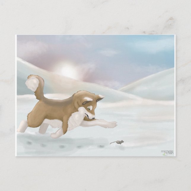 Morning Chase Postcard (Front)