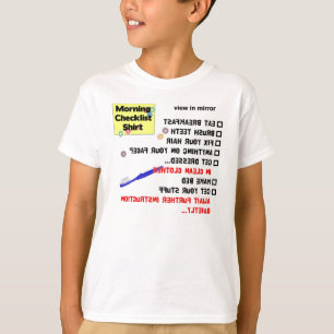 Morning Checklist (youth T) T-Shirt