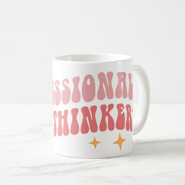 Morning Chuckles - Professional Overthinker Mug (Front Right)