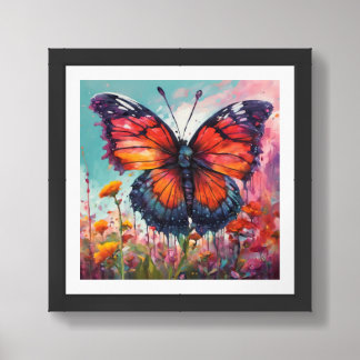 Morning Cloak Butterfly Framed Photo Art