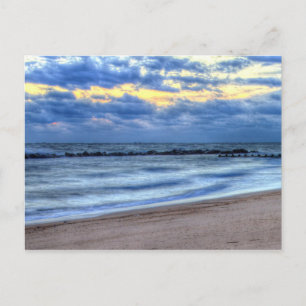 Morning Clouds at Beach Postcard