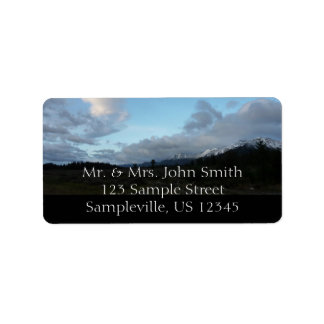 Morning Clouds at Grand Teton National Park Label