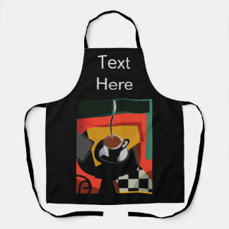 Morning Coffee add text, Apron