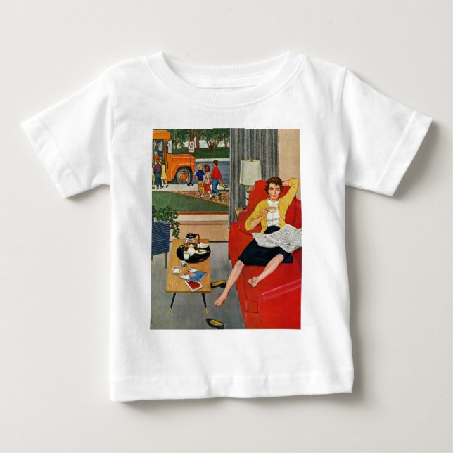Morning Coffee Break Baby T-Shirt (Front)
