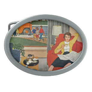 Morning Coffee Break Belt Buckle