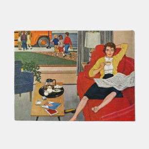 Morning Coffee Break Doormat