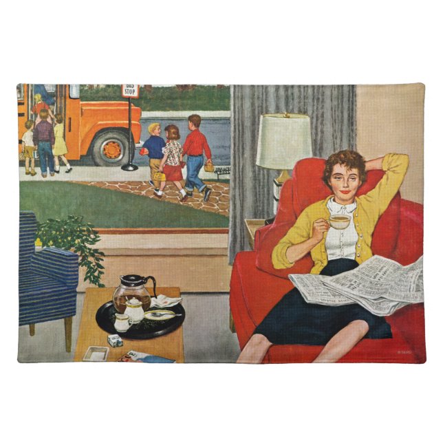 Morning Coffee Break Placemat (Front)