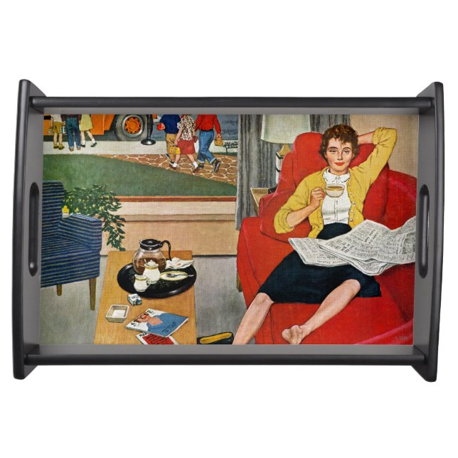 Morning Coffee Break Serving Tray (Front)