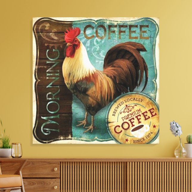 Morning Coffee Canvas Print (Insitu(LivingRoom))