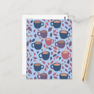 Morning Coffee Cute Pastel Colorful Custom Postcard