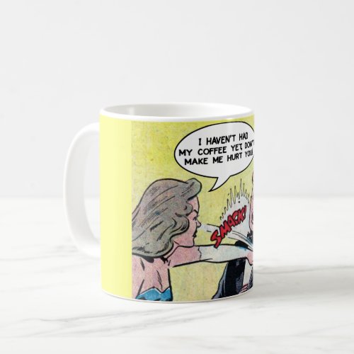 Morning Coffee Drinkers Funny Comic Strip Coffee Mug