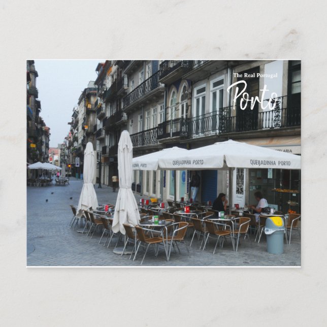 Morning coffee in Porto- The Real Portugal Postcard (Front)