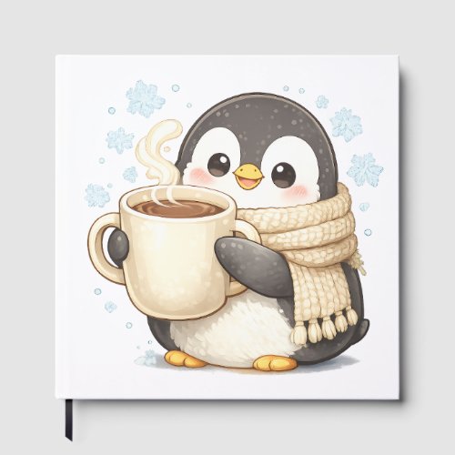 Morning Coffee Penguin Guest Book