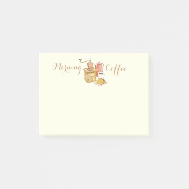 Morning Coffee Post-it® Notes (Front)