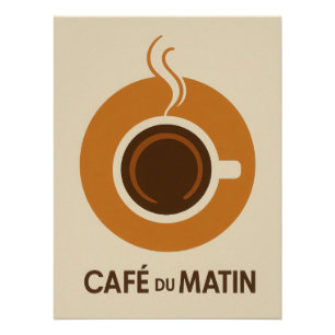Morning coffee poster