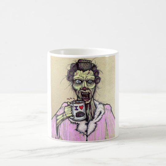 morning coffee zombie coffee mug
