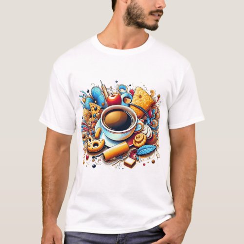 Morning Delight A Colorful Breakfast Spread T_Shirt